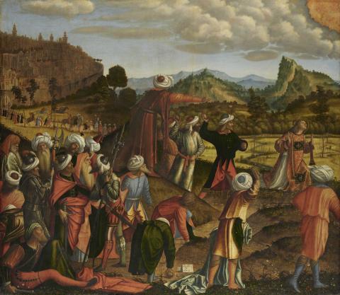 Bild von Vittore Carpaccios Gemälde Martyrium des hl. Stephanus von 1520, Staatsgalerie Stuttgart © Staatsgalerie Stuttgart