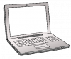Illustration eines Laptops.