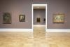 Blick in zwei Ausstellungsräume mit Werken des Impressionusmus.